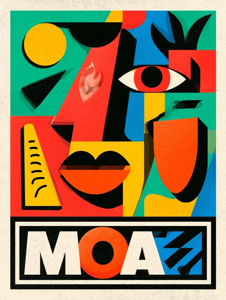 Neubrutalist poster