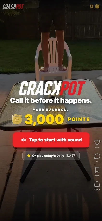 Crackpot, game screen